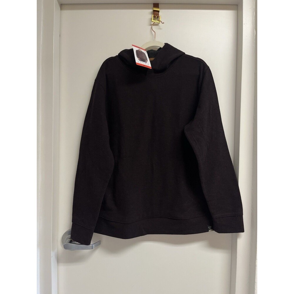 Jachs NY Mens M Dark Red Heathered Brushed Fleece Hoodie Pullover New With tags